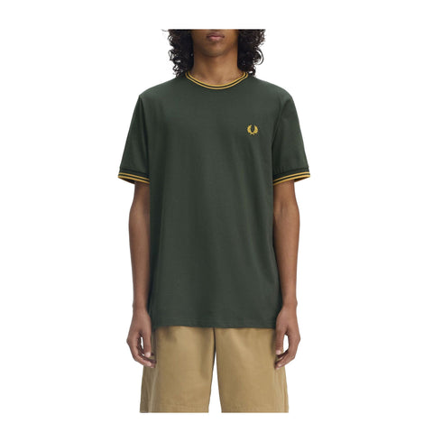 Fred Perry T-shirt T-shirt Uomo Twin Tipped doppia righe S P25 - FRED PERRYM1588 - Y22 - S - Francavilla Moda